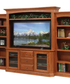 Buckingham Entertainment with Side Bookcases