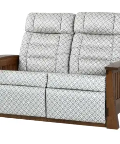Craftsman Mission Wallhugger Love Seat Recliner