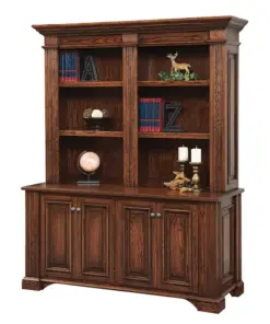 Lincoln Double Door Base and Bookshelf Hutch