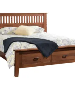 Siesta Mission Bed with Footboard Storage
